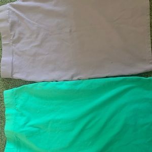 Women’s medium teal and purple skinny pencil skirt